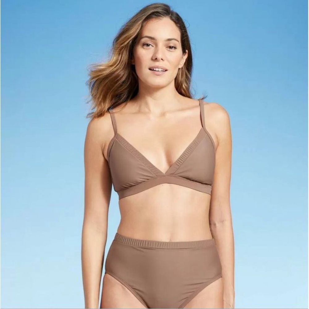 Kona Sol Light Brown Bikini Top